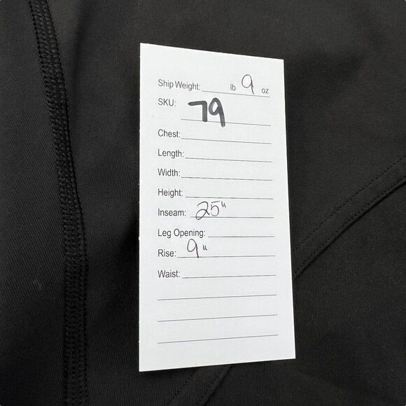 Lululemon Power Position High-Rise Tight 25" Inseam Black Matte Black Foil Sz 4 - Picture 7 of 7